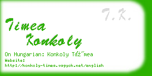 timea konkoly business card